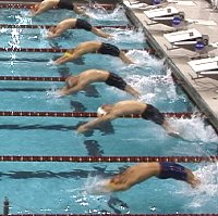 Start of the 100 Back