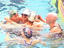 The conclusion of the 200 Breast final became an emotional cry-fest.