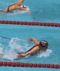 Misty Hyman swimming fly.
