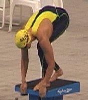 Susie Oneill before the 200 Fly.