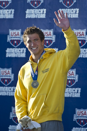 2010USNATS  Nathan Adrian wins the 100 freestyle at the 2010 USA Swimming nationals.