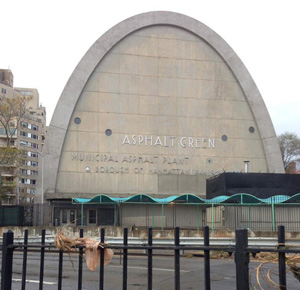 Front Shot of the Asphalt Green facility