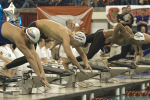 3 Arizona swimmers in 200 free heat. AZ has 4 swimmers in big final