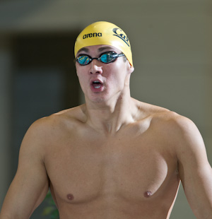 2011mncaa Nathan Adrian wins the 100 freestyle at the 2011 men's NCAA championships.