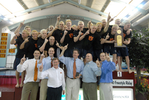 Auburn Team with Championship Trophy