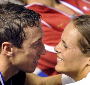 Fred Bousquet and Laure Manaudou