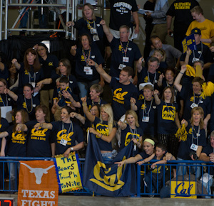 2011mncaa California fans cheering at the 2011 men's NCAA championships.