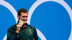 With 100 breaststroke gold medal at the London 2012 Olympics