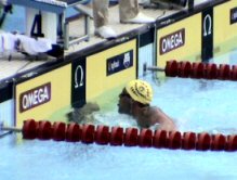 Chad Carvin cruised in to touch first in his prelim heat at the 2004 Olympic Trials