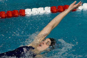 Teresa Crippen wins 200 backstroke at 2008 Toyota Grand prix at OSU.