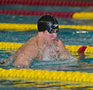2011mncaa  Nick D'Innocenzo places first in the prelims of the 200 breaststroke at the 2011 men's NCAA championships.