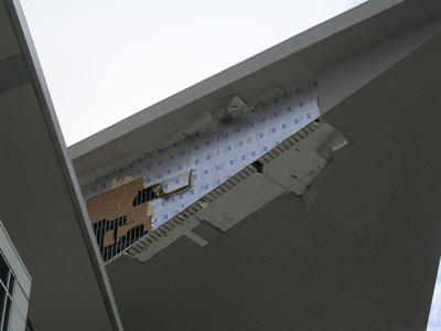 Qwest Center after severe storm.