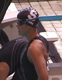 Dara Torres just before the start.