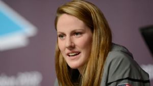 Missy Franklin talking at Press Conference