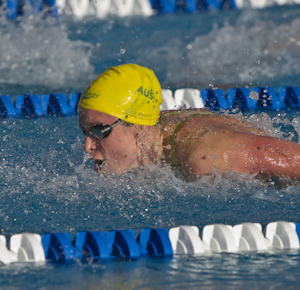 2010PANPACS Marieke Guehrer wins the 50 meter Butterfly at the 2010 Pan Pacific Championships.