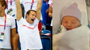 Hansen welcomes his baby girl Charlotte into the world