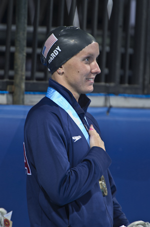 2010PANPACS Jessica Hardy wins the 50 meter breaststroke at the 2010 Pan Pacific Championships.