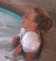 Icing Shoulders in the Jacuzzi.