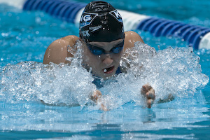 Meagn jendrick swims 200 Breaststroke prelims