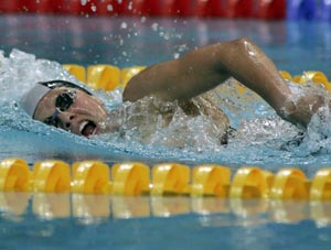 Jessica Long at 2008 Beijing Paralympics.