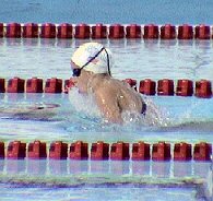 Katie Hoff on the Breast leg of the 400 IM at the 2004 Olympic Trials