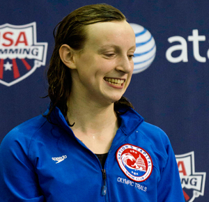 Katie Ledecky at the 2012 winter nationals