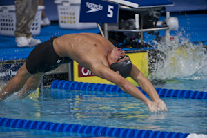 2010PANPACS Ryan Lochte wins the 200 meter backstroke at the 2010 Pan Pacific Championships.