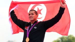 Ous Mellouli at the 2012 Olympics