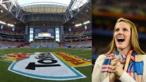 Missy Franklin at the Fiesta Bowl