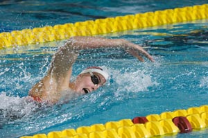 Arizona's Lacey Nymeyer wins the 200 free at NCAAs.