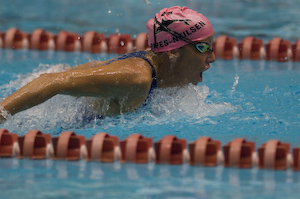 Karlyn Pipes-Neilsen swims butterfly at 2007 YMCA National Championships in Indy
