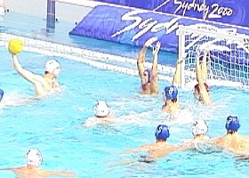 Russian shooting goal.