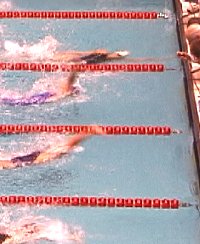 Shealy lunges to victory in 100 Back