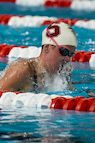Julia Smit places first in 400 IM prelims at 2008 NCAA Championships.