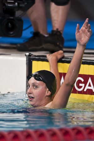 Rebecca Soni won the 200 breaststroke at the 2009 USA Swimming Nationals/World Team Trials.