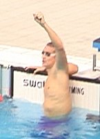 Chris Thompson is happy with his bronze medal and new American record in the 1500 - 14:56!