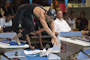 Dara Torres places first in the prelims of the 50 Free at the 2009 USA Swimming ationals/World Team Trials.