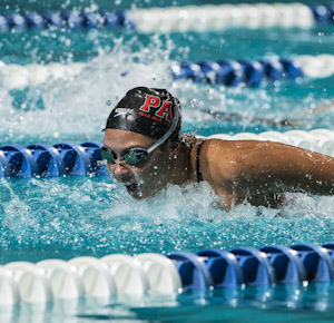 Jasmine Tosky places first in the prelims of the 200 butterfly at the 2012 US Open.
