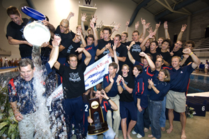 Arizona Team dumping water on Frank