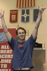 Piersol sets world record in 100 Backstroke.