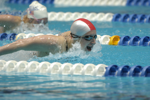 Mary DeScenza qualifies first in 200 Fly