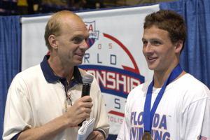 Ryan Lochte discusses 400 IM with Rowdy Gaines