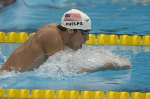 Michael Phelps win 200 IM at 2005 worlds