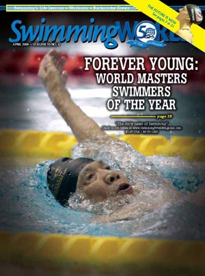 Swimming World Magazine Cover, April 2009