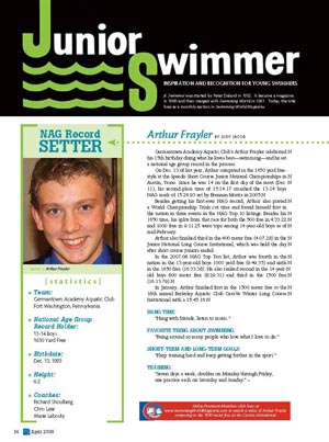 April09, Junior Swimmer
