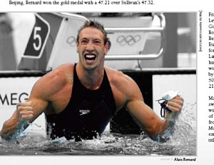 Alain Bernard named 2008 Male European Swimmer of the Year.