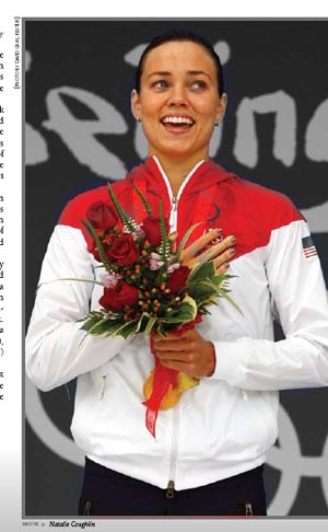 Natalie Coughlin named 2008 Female American Swimmer of the Year.