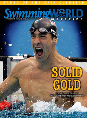 Swimming World Magazine Cover, October 2008