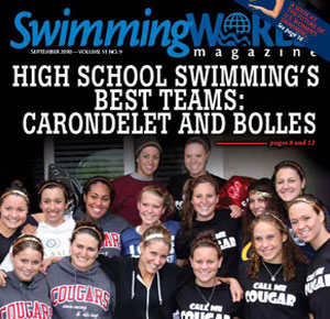 Cover, Swimming World Magazine September 2010