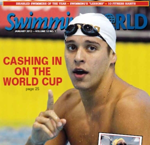 Cover, January 2012 Swimming World Magazine